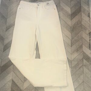 Women's White Jeans Judy Blue sz 3/26 wide leg NWT